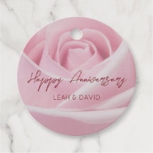 Rosa rosa personalizada feliz aniversário