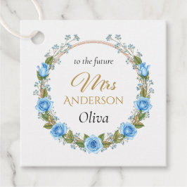 Etiquetas Para Lembrancinhas Rosas Azuis Elegantes & Respiradouros do Bebê