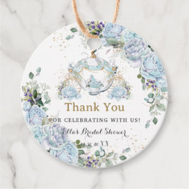 Etiquetas Para Lembrancinhas Rosas Azuis Vintage Princesa Carruagem Chá de Noiv