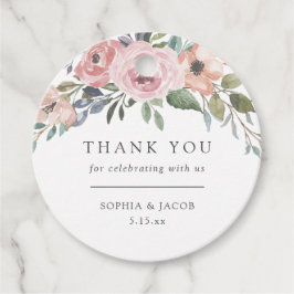 Etiquetas Para Lembrancinhas Rosas de aquarela sutil | Casamento Floral