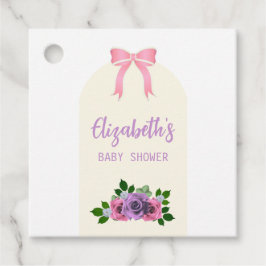 Etiquetas Para Lembrancinhas Rosas de jardim Chá de fraldas rosa