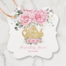 Rosas Florais Rosa Chá de fraldas Tea Party Obriga