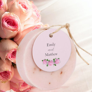 Etiquetas Para Lembrancinhas Rosas Rosa Fragrantes, Casamento Obrigado, Etiquet