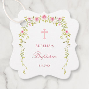 Etiquetas Para Lembrancinhas Rosas Rosa Frame Baptism