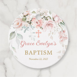 Etiquetas Para Lembrancinhas Rosas rosa Rosa Foliage Cruzar Marcas de Favor