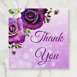 Etiquetas Para Lembrancinhas Rosas Roxas Agradecimento