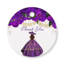 Rosas Roxos Charro Floral Elegante Quinceanera