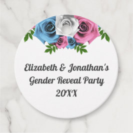 Etiquetas Para Lembrancinhas Rose Bouquet Gender Reveal