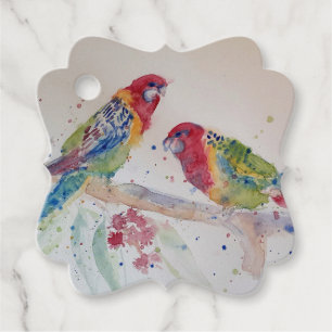 Etiquetas Para Lembrancinhas Rosella (Espanha) - Arte aquarela