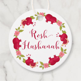 Etiquetas Para Lembrancinhas Rosh Hashanah Ano Novo Pomegranato Flor Tag