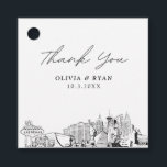 Etiquetas Para Lembrancinhas Rótulo de Favor de Casamento Moderno Esboço de Las<br><div class="desc">Rótulo de favor de monumentos modernos de Las Vegas. O design apresenta um esboço deslumbrante com a capacidade de personalizar seus nomes e data. Entre no ferramenta de design Zazzle para personalizações adicionais de design.</div>