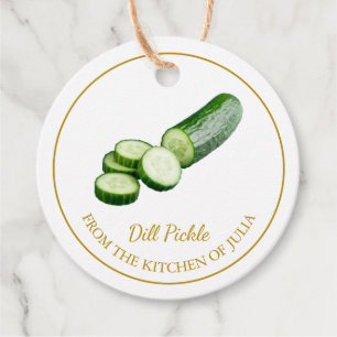 Etiquetas Para Lembrancinhas Rótulo de Pepino em Picles Caseiro Simples