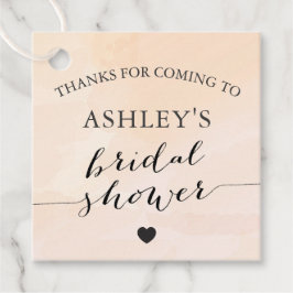 Etiquetas Para Lembrancinhas Rótulo de presente de chá de noiva em aquarela cor