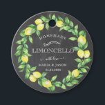 Etiquetas Para Lembrancinhas rótulo de produto de coroa de limão vintage limonc<br><div class="desc">decore suas garrafas de limoncello caseiro com etiquetas e rótulos adoráveis para usar como presente e escolha entre fundo branco e carvão com folhas de limão e coroa de frutas. Toda a letra está em fonte serifada que faz um complemento elegante para as ilustrações.</div>