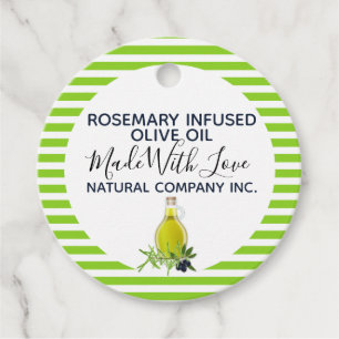 Etiquetas Para Lembrancinhas Rótulo de produtos caseiros de azeite Rosemary