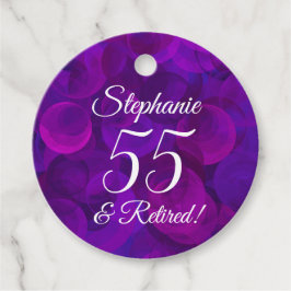 Etiquetas Para Lembrancinhas Roxo 55 Elegante e aposentadoria
