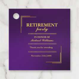 Etiquetas Para Lembrancinhas Roxo Elegante Corporativo de Reforma Dourado