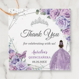 Etiquetas Para Lembrancinhas Roxo Lilás Lavanda Floral Quinceañera Princesa