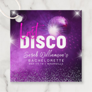 Etiquetas Para Lembrancinhas Roxo Neon Rosa Última Disco Despedida de Solteira