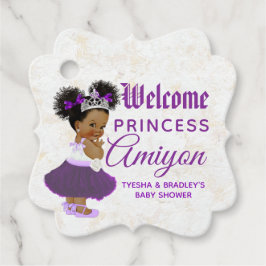 Etiquetas Para Lembrancinhas Royal African Princess Purple & Lavanda Marble