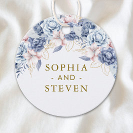 Etiquetas Para Lembrancinhas Royal Blue & Gold Wedding 