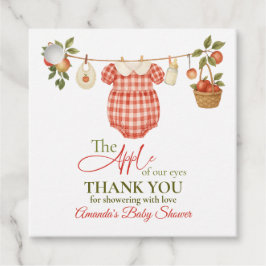 Etiquetas Para Lembrancinhas Rustic Clothesline Apple Locally Grown Baby Shower