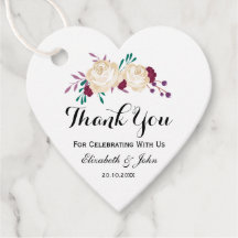 Rustic Floral Wedding Obrigado A Favorecer Etiquet
