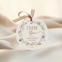 Etiquetas Para Lembrancinhas Rustic Terracotta Floral Chá de fraldas Obrigado E