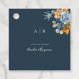 Etiquetas Para Lembrancinhas Rustic Terracotta Marinho Blue Rust Obrigado Casam