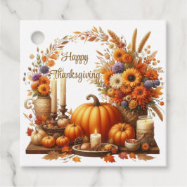 Etiquetas Para Lembrancinhas Rustic Thankanding Pumpkin Watercolor Autumn