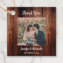 Etiquetas Para Lembrancinhas Rustic wood photo country wedding