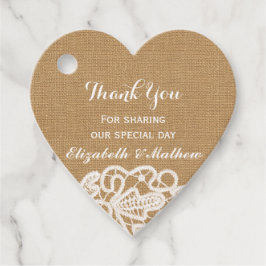 Etiquetas Para Lembrancinhas Rústico Casamento Burlap Lace Obrigado