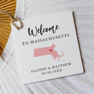 Etiquetas Para Lembrancinhas Saco de Boas-vindas de Casamento em Massachusetts