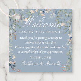 Etiquetas Para Lembrancinhas Saco de presente de boas-vindas de casamento em az