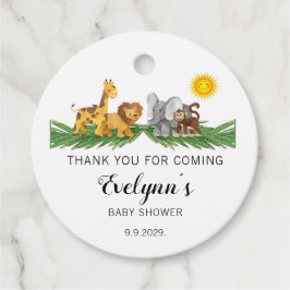 Etiquetas Para Lembrancinhas Safari Animals Baby Shower 
