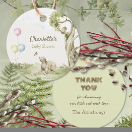 Etiquetas Para Lembrancinhas Sage Green Bearly Wait Round Baby Shower