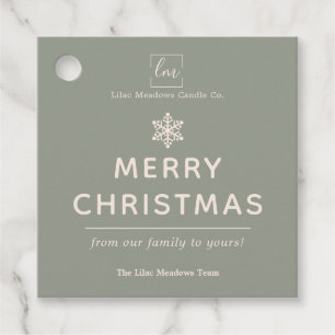 Etiquetas Para Lembrancinhas Sage Green Christmas Tags for Small Business