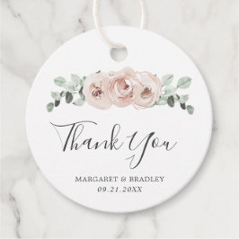 Etiquetas Para Lembrancinhas Sage Greenery Pink Floral Dusty Rosa Weding