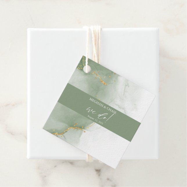 Etiquetas Para Lembrancinhas Sage Silenciado Abstrato (In Situ)