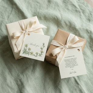 Etiquetas Para Lembrancinhas Sage Verde Floral Botânico Casamento Agradecimento