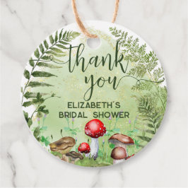 Etiquetas Para Lembrancinhas Samambaia Floresta Aguarela Cogumelos Verdura Scri