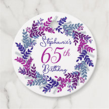 Sanita rosa púrpura Elegante 65.o aniversário