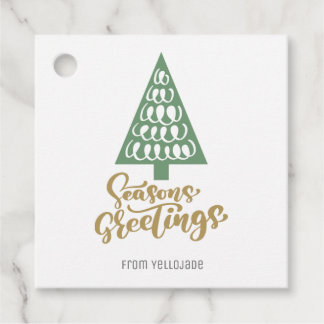 Etiquetas Para Lembrancinhas Saudações de Natal Elegíveis e Personalizáveis