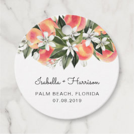 Etiquetas Para Lembrancinhas Savana - Marca de Favor dos Pêssegos de Aquarela