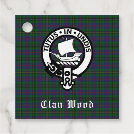 Etiquetas Para Lembrancinhas Scottish Clan Wood Crest & Tartan