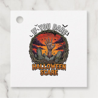 Etiquetas Para Lembrancinhas Se Você Ousar Decoração de Halloween Mão de Zumbi
