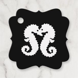 Etiquetas Para Lembrancinhas Seacavalos Beijando Casamento Obrigado