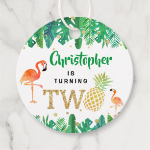 Etiquetas Para Lembrancinhas Segundo aniversário Tropical Summer Beach Luau Boy
