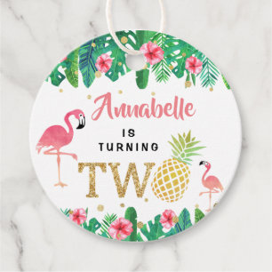 Etiquetas Para Lembrancinhas Segundo aniversário Tropical Summer Beach Luau Gir