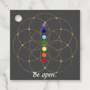 Etiquetas Para Lembrancinhas Seja Open Chakra & Seeds of Life